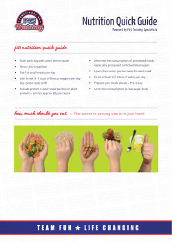 Nutrition Quick Guide