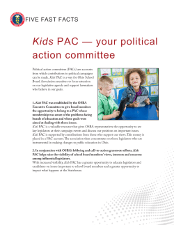 Kids PAC &mdash; your political action committee