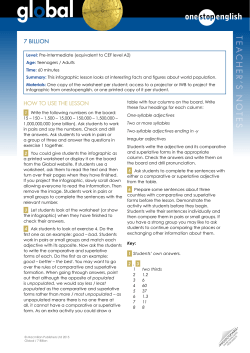 Global World Population lesson