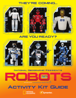 Robots Educator Guide.indd - National Geographic Society