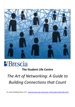 Art of Networking Guide - Brescia University College