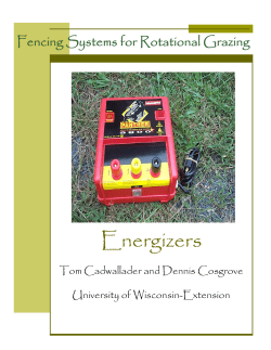 electric fencing basics - University of Wisconsin