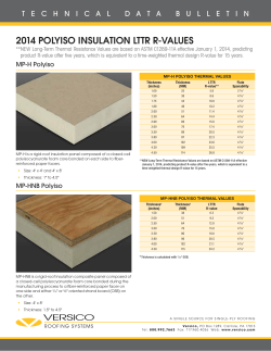 2014 polyiso insulation lttr r-values