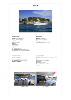 27.60 metres (90` 7") Beam: 6.30 metres (20` 8") Draft: 2.50 metres (8