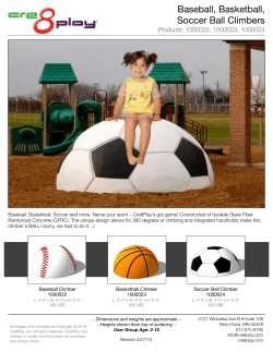 Baseball, Basketball, Soccer Ball Climbers
