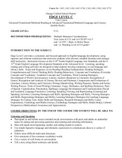 ELD- Edge Level C - Orange Unified School District