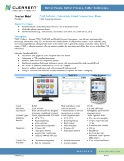 2) TSYS PASS Products