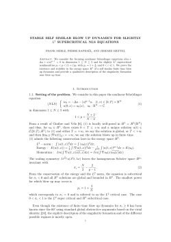 STABLE SELF SIMILAR BLOW UP DYNAMICS FOR SLIGHTLY L2