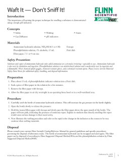 Waft It — Don`t Sniff It!