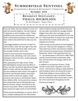summerfield sentinel - Summerfield Retirement