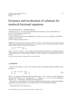 Existence and localization of solutions for nonlocal fractional