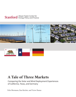 A Tale of Three Markets