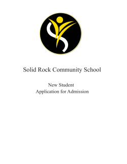 10-11 New Student application for admission