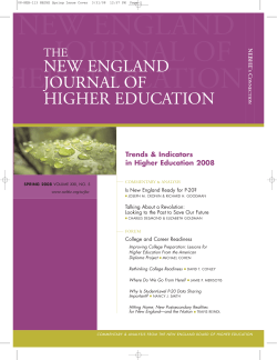 new england journal of higher education