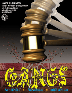 Gangs: Awareness, Prevention, Intervention.