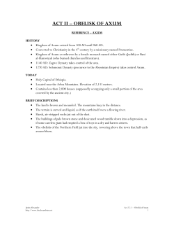 2.2.1 Obelisk of Axum