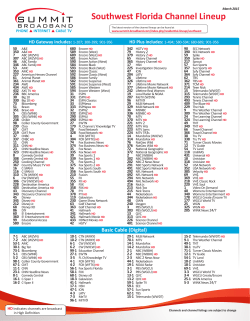 Southwest Florida Channel Lineup