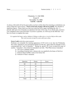 Exam 2 SAMPLE 1 SOLUTIONS