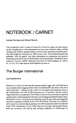NOTEBOOK / CARNET