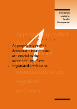 Democratic Levers - National Democratic Institute