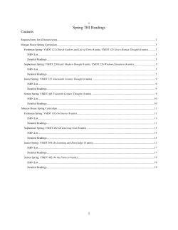 + Spring THI Readings