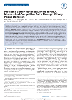 Providing Better-Matched Donors for HLA Mismatched Compatible
