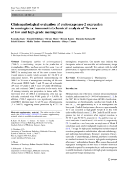Clinicopathological evaluation of cyclooxygenase