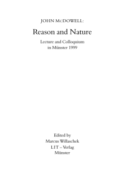 Reason and Nature