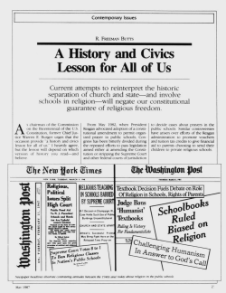A History and Civics Lesson for All of Us