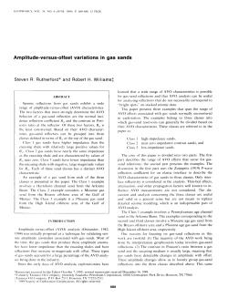 Amplitude-versus-offset variations in gas sands