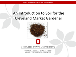 An Introduction to Soil for the Cleveland Market Gardener