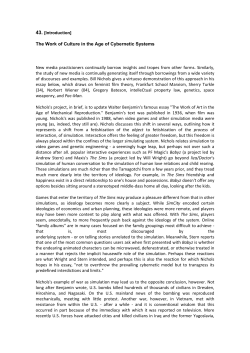 The Work of Culture in the Age of Cybernetic Systems