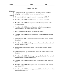 Geologic Time Scale Worksheet