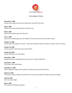 Chronology of Events