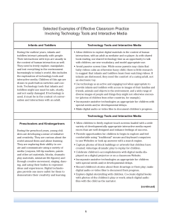 Selected Examples of Effective Classroom Practice Involving