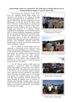 Animal Health Camps were organized by TEC