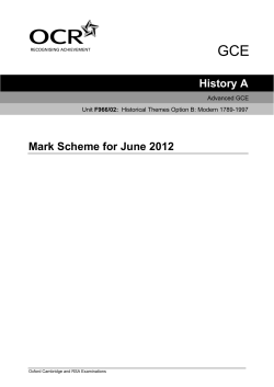 Mark scheme - Unit F966/02