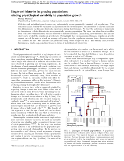 Single-cell histories in growing populations: relating