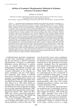 Ability of Geometric Morphometric Methods to Estimate a Known