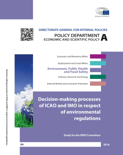 Decision-making processes of ICAO and IMO in respect of