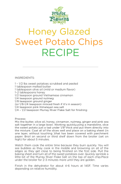 Honey Glazed Sweet Potato Chips