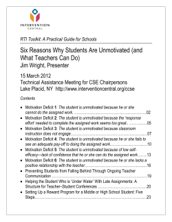 Six Reasons Why Students Are Unmotivated (and What Teachers