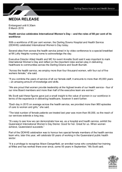 Health Service celebrates International Women`s Day