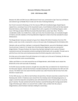 Battle of Worcester Hill