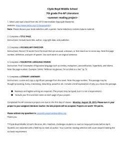 Clyde Boyd Middle School 7th grade Pre