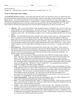 Chapter 10 Ancient Greece: Section 3