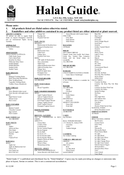 Halal Guide