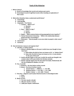 Tools of the Historian