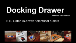 ETL Listed in-drawer electrical outlets