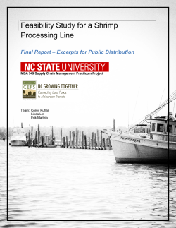 NCGT Shrimp Processing Feasibility Study